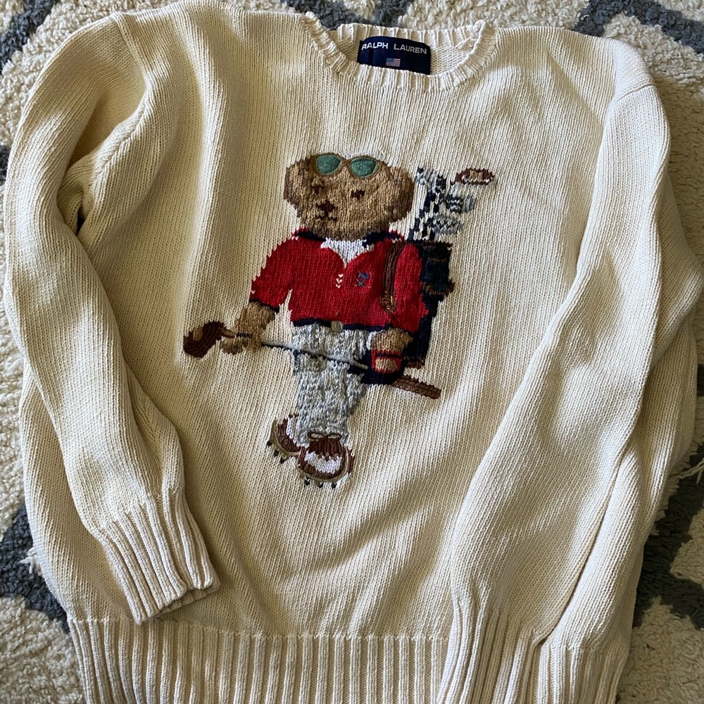 Vintage Ralph Lauren Bear Sweater